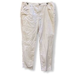 BASS Boyfriend Fit Cotton Pants‎ in Sandstone nwt